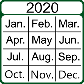 2020 Performance Measures Calendar