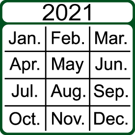 2021 Performance Measures Calendar